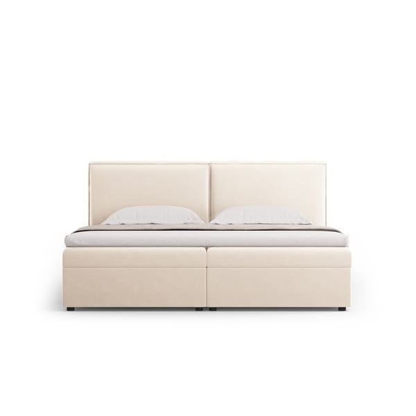 Letto boxspring crema con contenitore 180x200 cm Arendal - Cosmopolitan Design-image-3