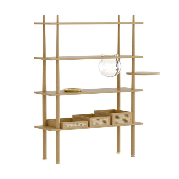 Componente - accessorio in rovere decorato in colore naturale 35x18 cm Stories - UMAGE-image-1