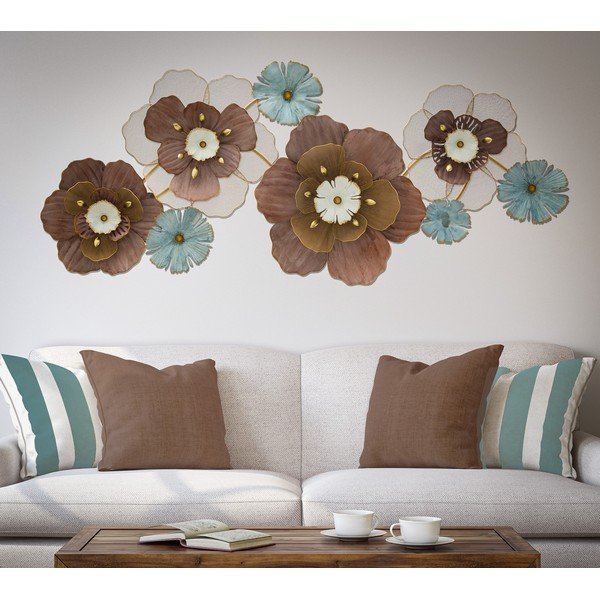 Decorazione pensile in metallo Mauro Ferretti , 154 x 66 cm Flower Opas - Mauro Ferretti-image-1