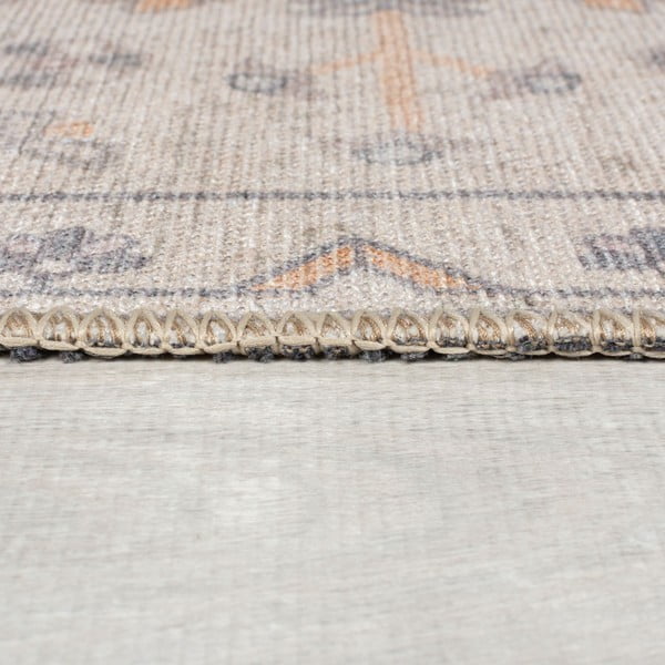 Passatoia color crema lavabile 60x230 cm Teo Traditional – Flair Rugs-image-4