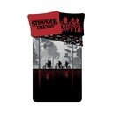 Set copripiumino e federa da bambini in cotone per letto singolo 140x200 cm Stranger Things "Upside Down" – Jerry Fabrics
