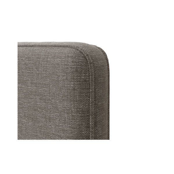 Letto matrimoniale imbottito grigio con rete inclusa 140x200 cm Eda – Micadoni -image-4