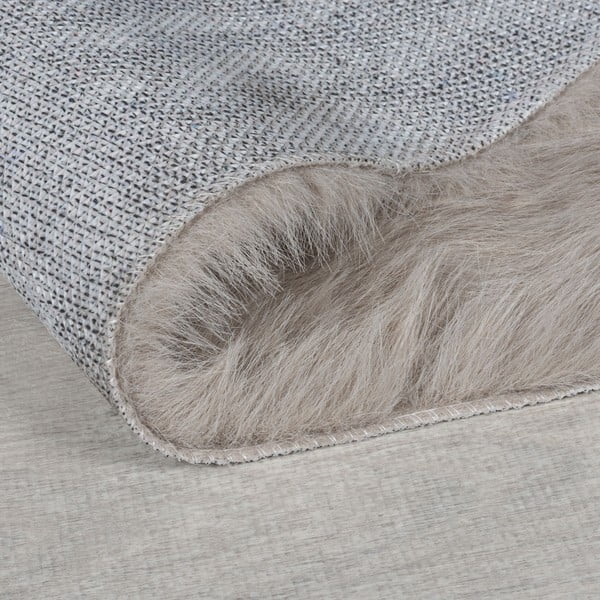 Tappeto in pelliccia sintetica marrone 80x150 cm Alpine Faux Fur - Flair Rugs-image-2