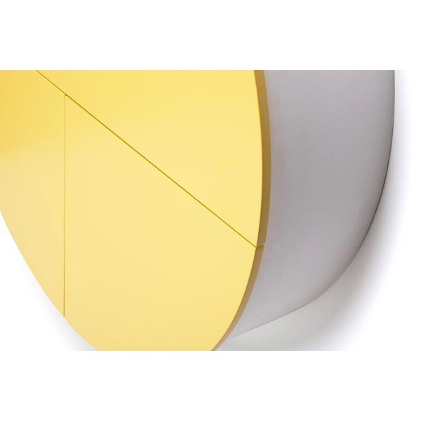 Tavolo da parete multifunzionale giallo e bianco Pill - EMKO-image-1