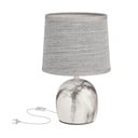 Lampada da tavolo grigio chiaro con paralume in tessuto (altezza 25 cm) Adelina - Candellux Lighting