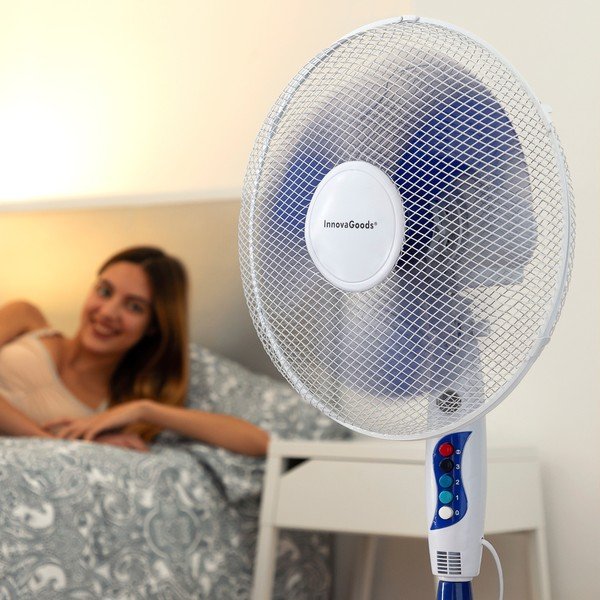 Ventaglio bianco su base, ø 40 cm - InnovaGoods-image-4