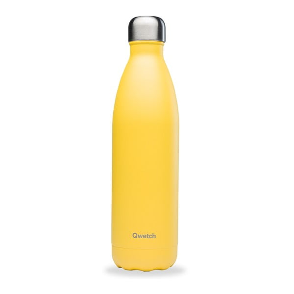 Bottiglia gialla da viaggio in acciaio inox 750 ml Pop - Qwetch