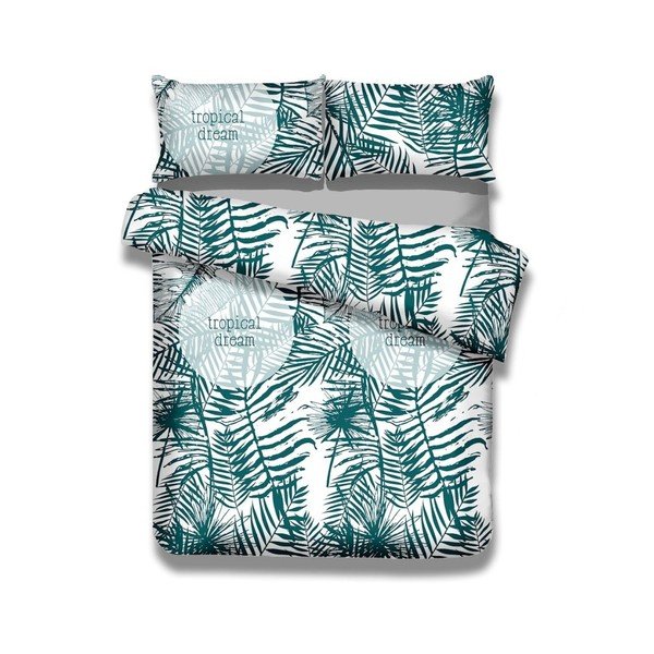 Set di 2 copripiumini e 2 federe in cotone Averi Bush, 155 x 220 cm + 80 x 80 cm - AmeliaHome