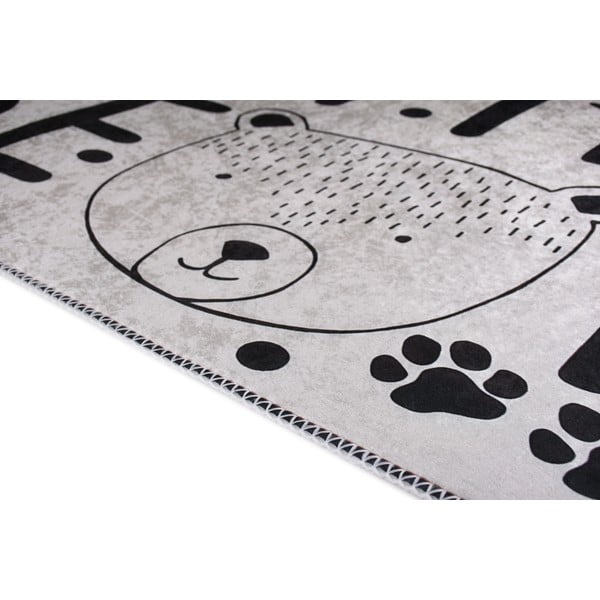 Tappeto per bambini bianco e nero lavabile 100x160 cm Little Bear – Vitaus-image-2