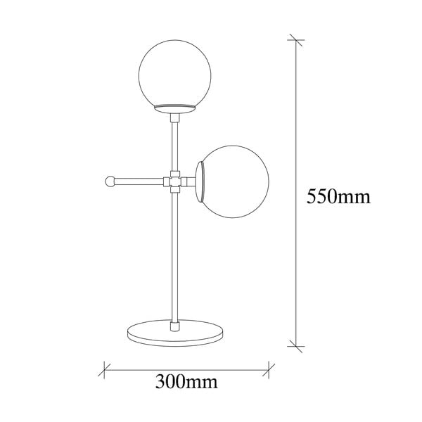 Lampada da tavolo in oro e bianco Mudoni - Opviq lights-image-3