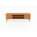 Tavolo TV in legno di quercia di colore naturale 180x57 cm Kula - The Beds