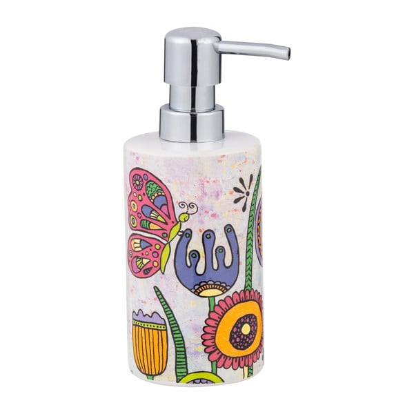 Dispenser di sapone in ceramica da 360 ml Rollin'Art Full Bloom - Wenko