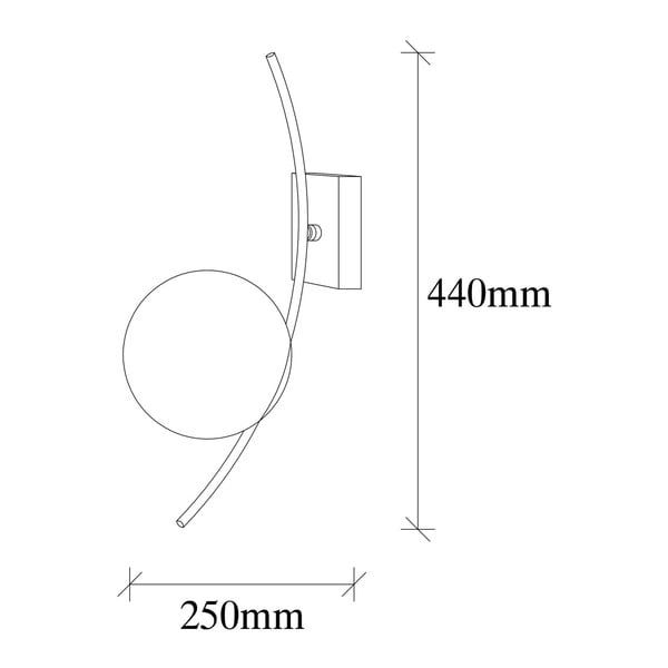Lampada da parete bianca/nera Hilal – Opviq lights-image-2
