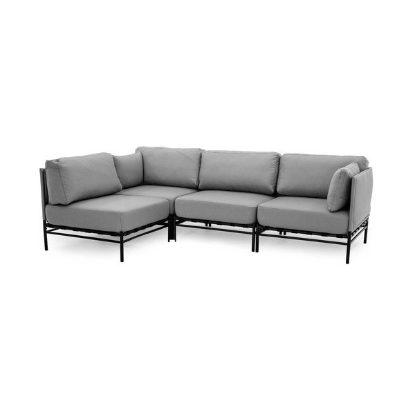 Divano da giardino modulare grigio chiaro 234 cm Dandy - Sit Sit-image-3