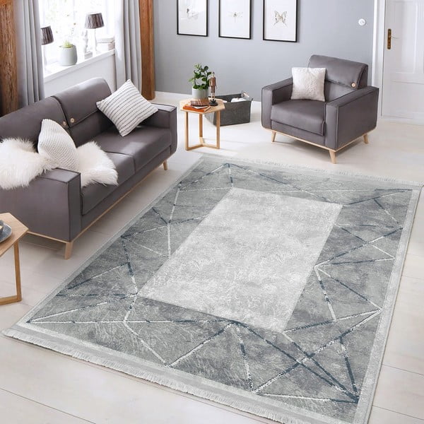 Tappeto grigio 160x230 cm - Mila Home-image-1