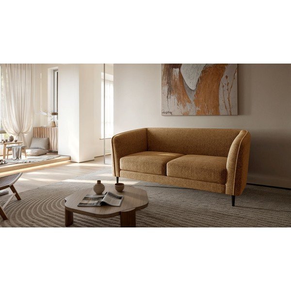 Divano giallo 160 cm Galbe – Ghado-image-2