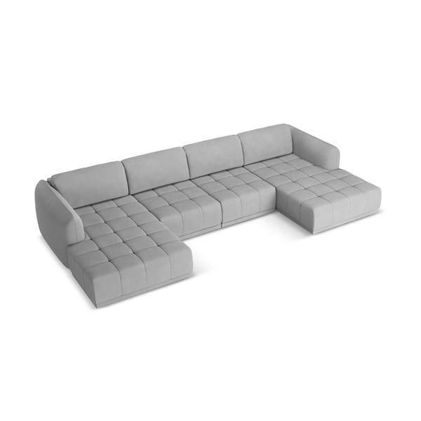 Divano angolare grigio chiaro Hoku – Makamii-image-4