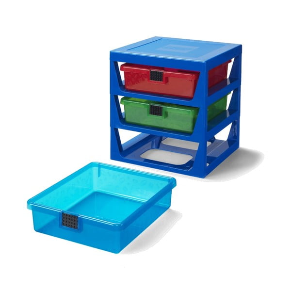 Organizer per giochi da bambini blu scuro in plastica 35x33x38 cm Storage – LEGO®-image-3