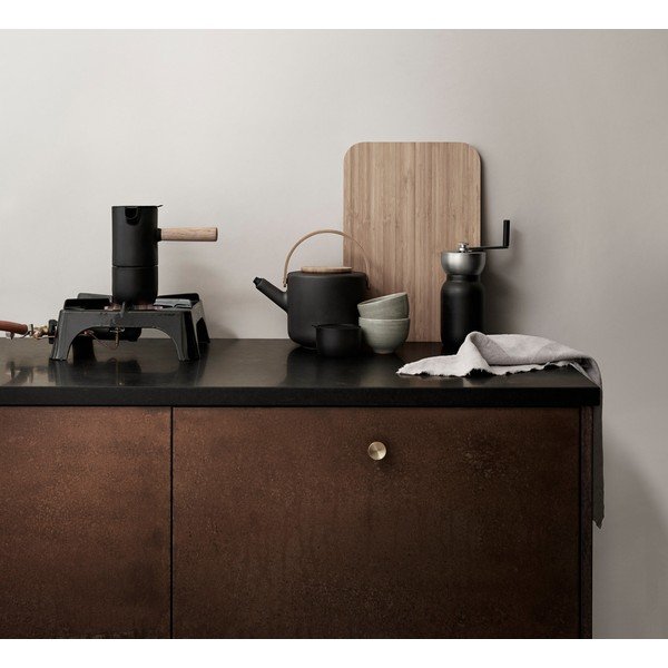 Caffettiera nero in acciaio inox 250 ml Collar – Stelton-image-1