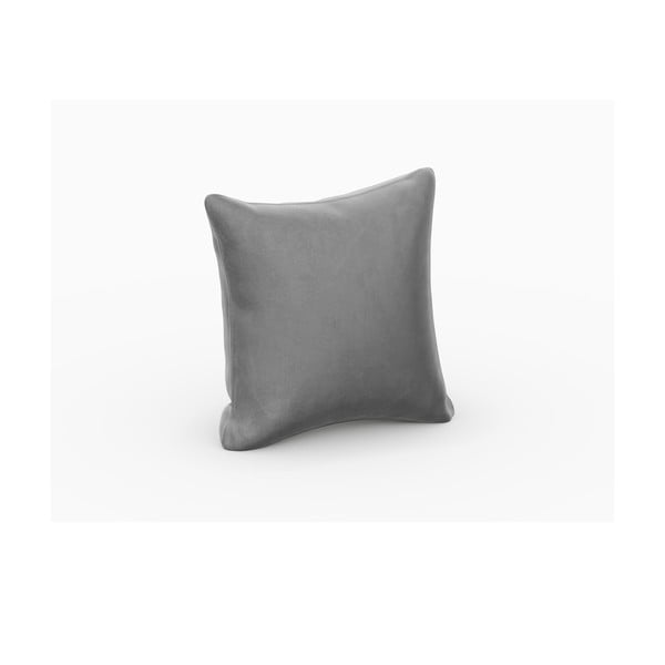 Cuscino in velluto grigio per divano componibile Rome Velvet - Cosmopolitan Design-image-1