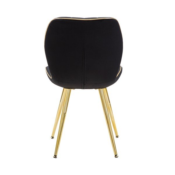 Set di 2 sedie da pranzo imbottite nere Paris - Mauro Ferretti-image-4