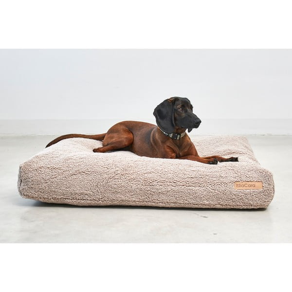 Materassino beige in bouclé per cane 120x90 cm Senso Greige L – MiaCara-image-1