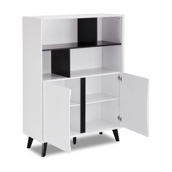 Libreria bianca 100x140 cm Lyon - Furnhouse-image-3