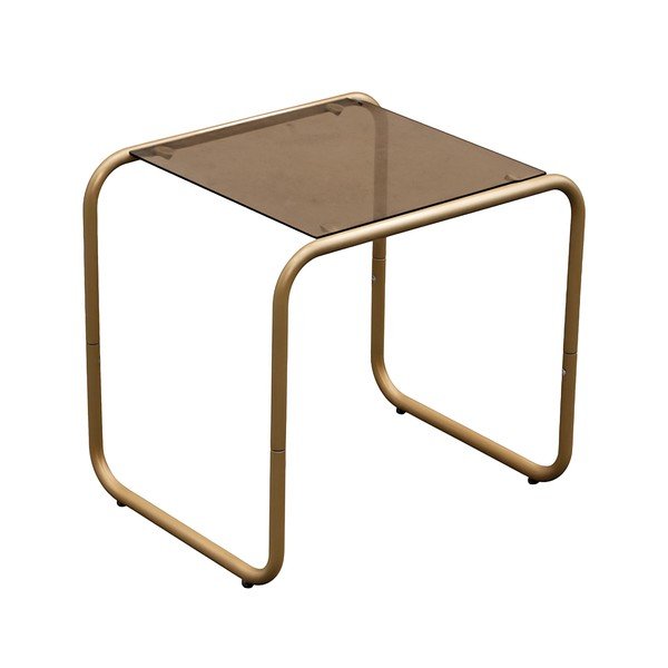 Tavolino con piano in vetro 40x50 cm Ventana – Leitmotiv