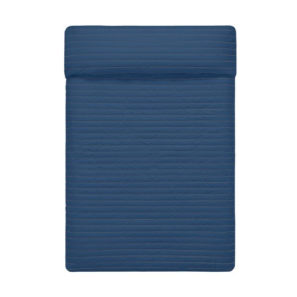 Copriletto trapuntato in cotone blu e rosa 180x260 cm Dash - Happy Friday-image-3