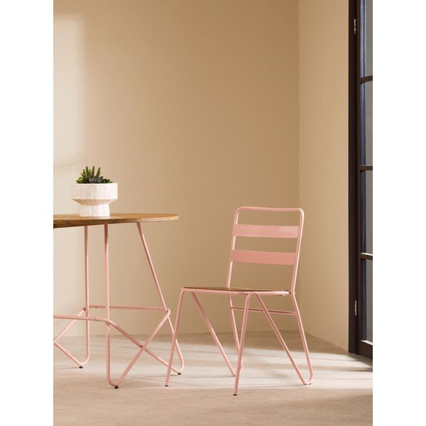 Tavolo da pranzo rotondo in olmo massiccio ø 80 cm District – Premier Housewares-image-2