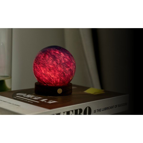 Decorazione luminosa colore naturale scuro con ricarica USB ø 8 cm Galaxy Breeze – Gingko-image-3