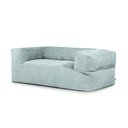 Puof a sacco color menta con rivestimento in velluto a coste Sofa MooG – SLOWDOWN