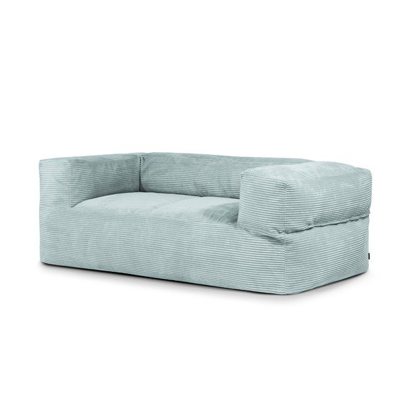 Puof a sacco color menta con rivestimento in velluto a coste Sofa MooG – SLOWDOWN