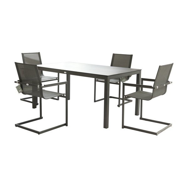 Tavolo da pranzo da giardino in acciaio inox ADDU Sophia - Garden Pleasure-image-2