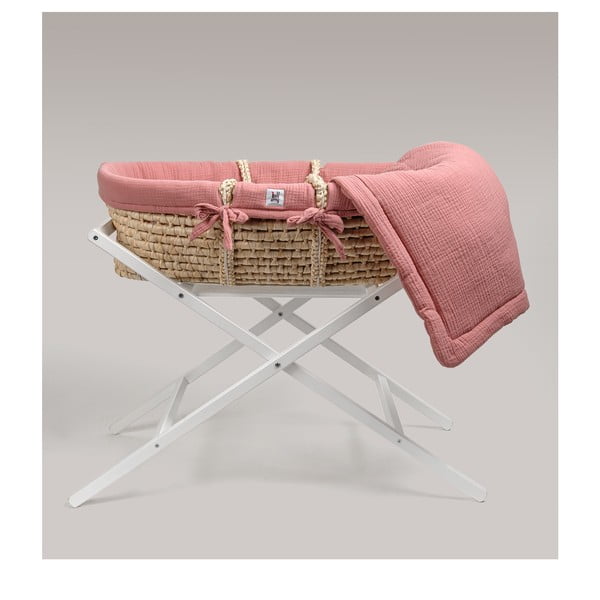 Cestino rosa con supporto Meeko - BELLAMY