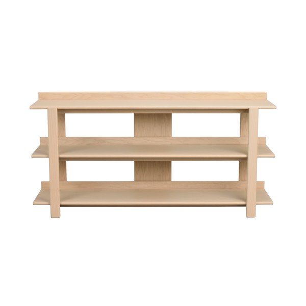 Tavolo consolle colore naturale chiaro con piano effetto rovere 43x150 cm Kilian – Rowico-image-4