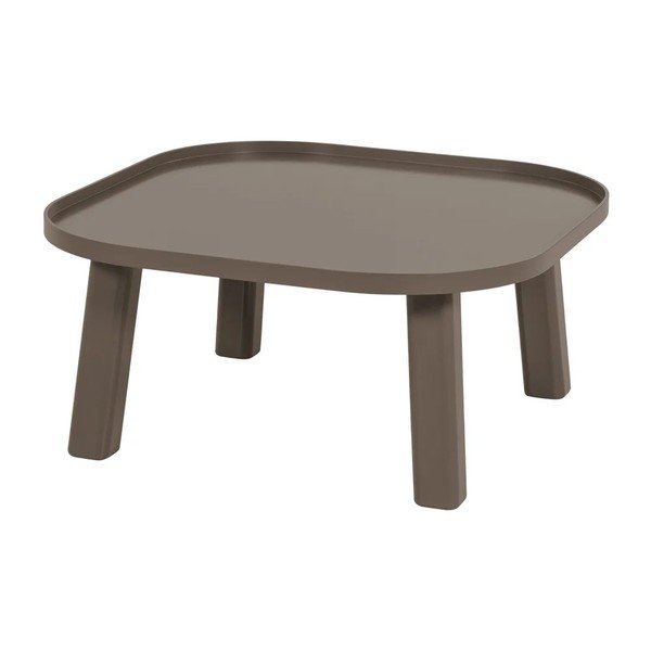 Tavolino da salotto rotondo marrone in MDF ø 80 cm Mosa – WOOOD
