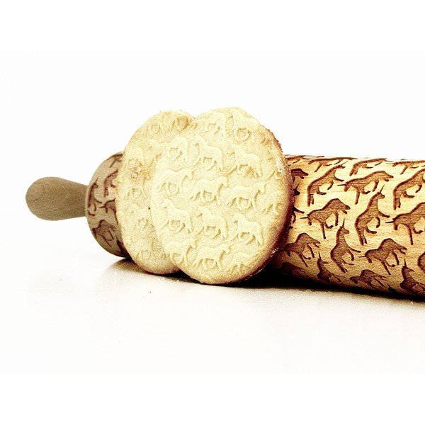 Mattarello con rilievo in legno Unicorns – Valek-image-1