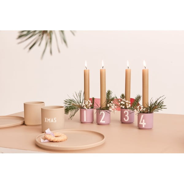 Candelieri in porcellana in set da 4 pezzi Mini - Design Letters-image-1