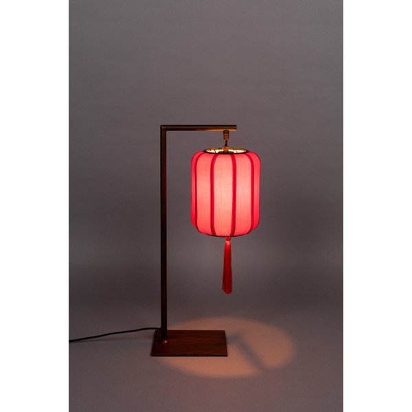 Lampada da tavolo rosso-marrone Suoni - Dutchbone-image-1