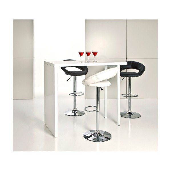 Sgabello da bar bianco ad altezza regolabile Plump - Actona-image-3