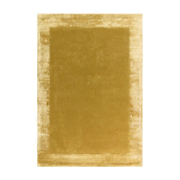 Tappeto giallo ocra tessuto a mano con lana 120x170 cm Ascot - Asiatic Carpets