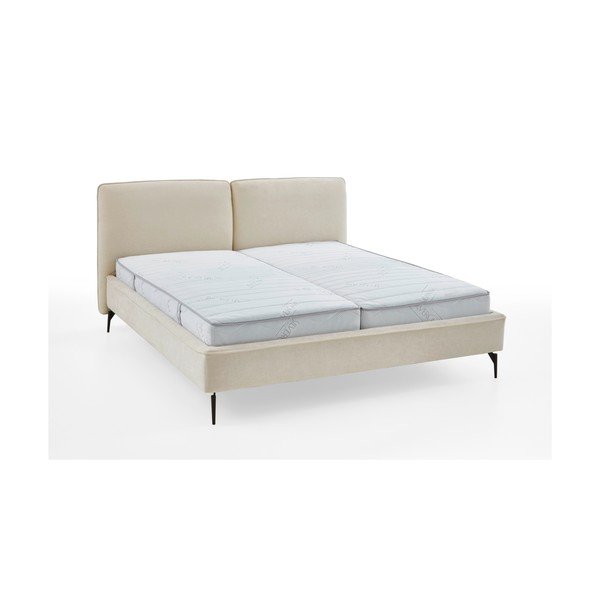 Letto matrimoniale imbottito avorio rete non inclusa 160x200 cm Infinity – Meise Möbel