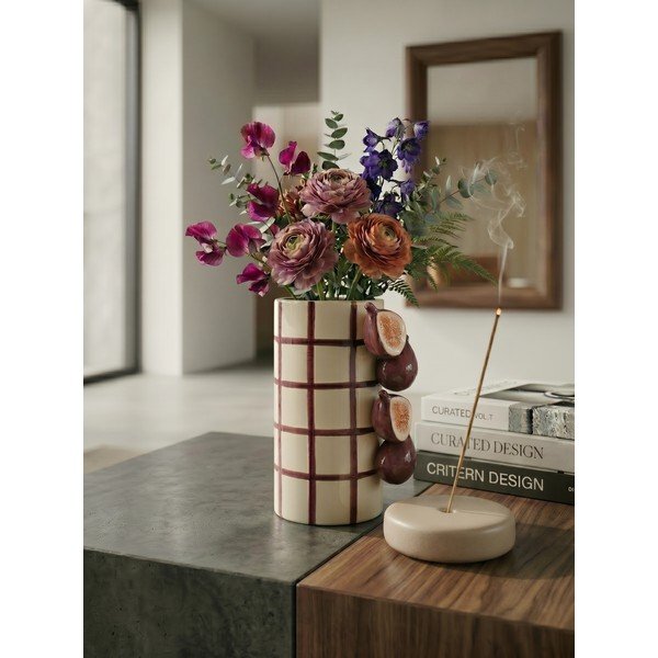 Vaso viola/color crema in ceramica (altezza totale 21 cm) Havor – Yes Everyday-image-2