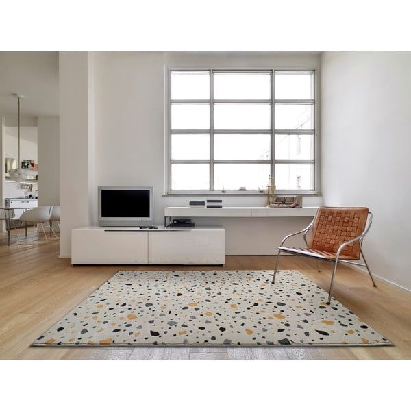 Tappeto bianco , 133 x 190 cm Adra Punto - Universal-image-1