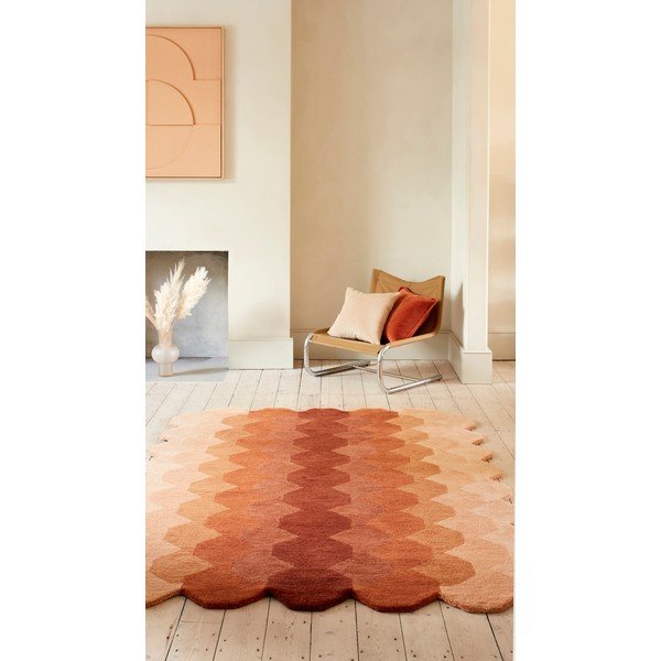 Tappeto in lana color mattone 160x230 cm Hive - Asiatic Carpets-image-1