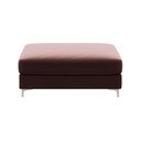 Pouf in velluto rosa scuro Devichy Rothe - devichy