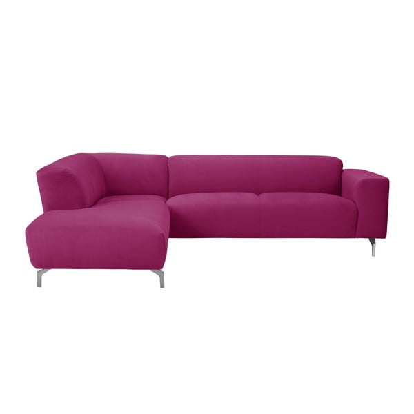 Růžová rohová pohovka Windsor & Co Sofas Orion, levý roh