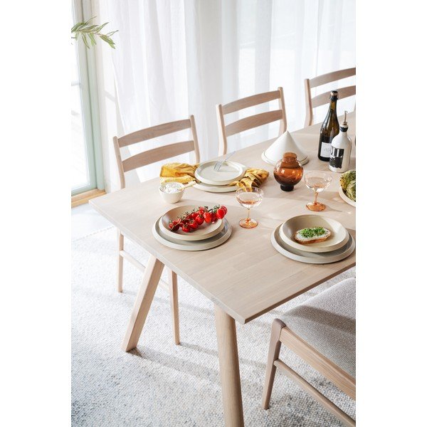Tavolo da pranzo in rovere massiccio allungabile 95x220 cm Clapperton – Rowico-image-4