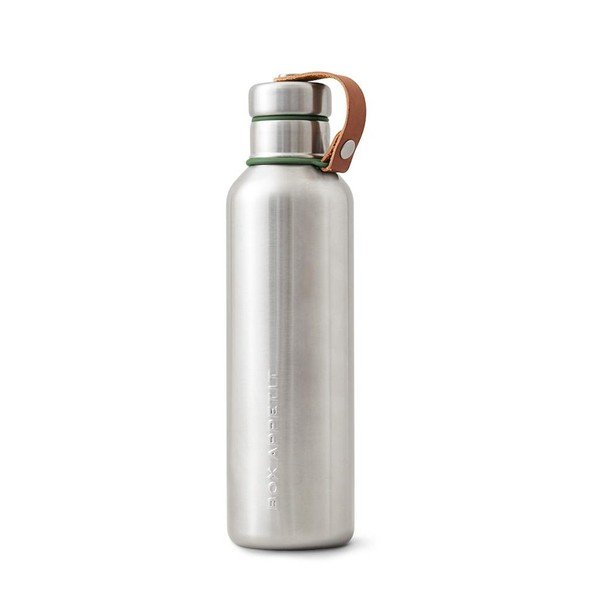 Verde oliva a 2 pareti in acciaio inox nero + bottiglia sottovuoto isolata Blum, 750 ml - Black + Blum
